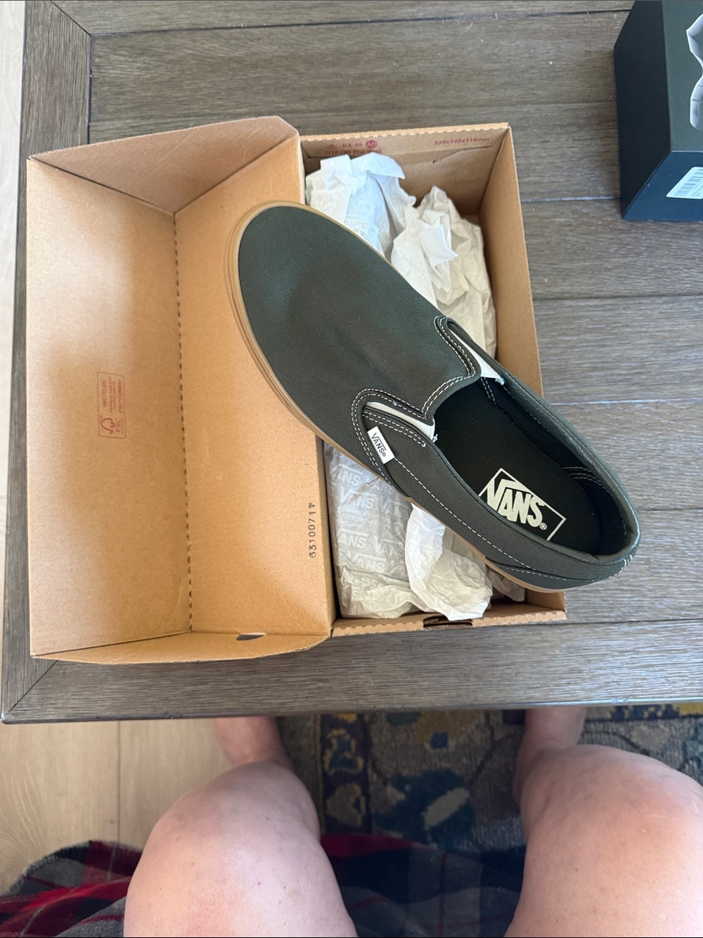 Vans Men’s Hunter Green Slip On shoes